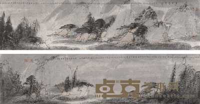常进 2003年作 又见云梦泽 立轴 34.5×272cm